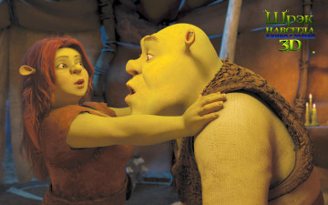 обоя shrek, forever, after, мультфильмы