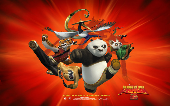 Обои картинки фото kung, fu, panda, мультфильмы