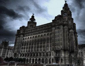 Картинка royal+liver+building+-+liverpool +england города -+здания +дома england liverpool великобритания англия ливерпуль здание