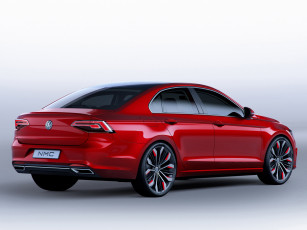 Картинка автомобили volkswagen красный 2014г midsize concept coupе new