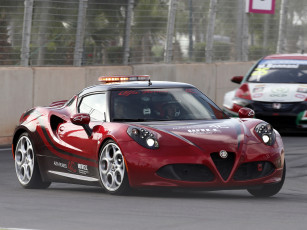 Картинка спорт автоспорт гонки 2014 960 скорость красеый 4c car safety alfa romeo wtcc