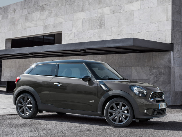 Обои картинки фото автомобили, mini, paceman, all4, темный, 2014г, r61, cooper, s