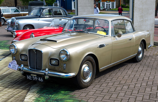 Обои картинки фото alvis td 21 graber special coupe 1959, автомобили, выставки и уличные фото, выставка, история, ретро, автошоу
