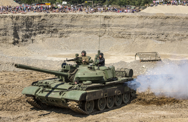 Обои картинки фото t-55 am2, техника, военная техника, танк, бронетехника
