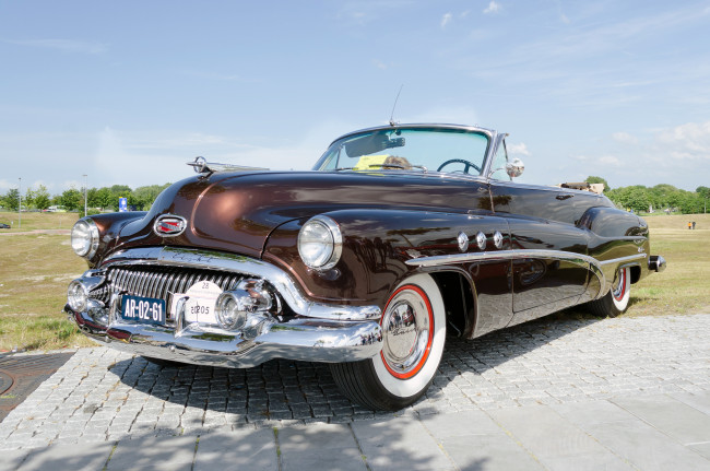 Обои картинки фото buick super 56c convertible 1951, автомобили, выставки и уличные фото, ретро, автошоу, выставка, история