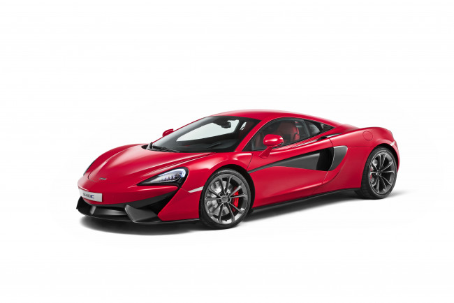 Обои картинки фото автомобили, mclaren, 540c, coupе, 2015г, красный