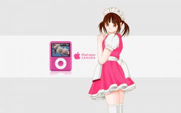Картинка компьютеры apple логотип фон девушка взгляд