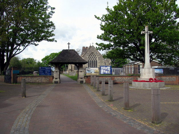 Обои картинки фото st botolphs church, northfleet, kent, uk, города, - католические соборы,  костелы,  аббатства, st, botolphs, church