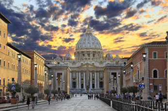 Картинка rome+vatican города рим +ватикан+ италия простор