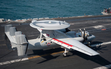 обоя grumman e-2d hawkeye, авиация, боевые самолёты, палуба, авианосца, палубный, радар, для, обнаружения, самолетов, marine, nationale, вмс, франции, e-2d, hawkeye
