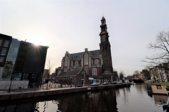 Картинка города амстердам+ нидерланды канал