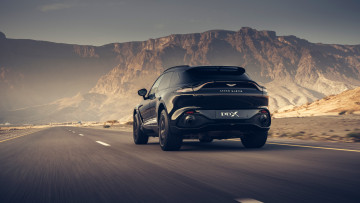 Картинка aston+martin+dbx+suv автомобили aston+martin черный дорога скалы