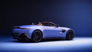 Картинка aston+martin+vantage+roadster автомобили aston+martin голубой кабриолет