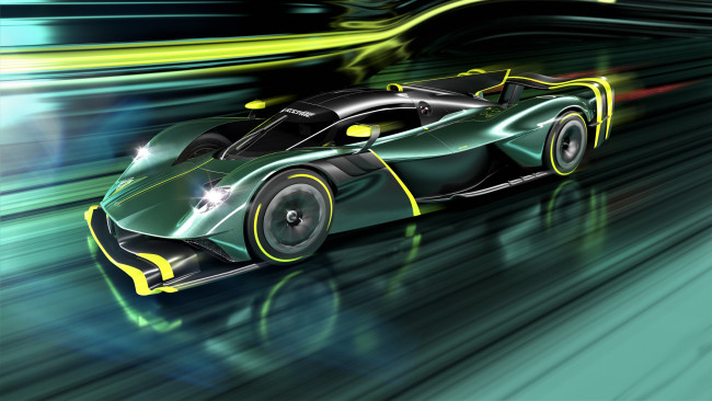 Обои картинки фото aston martin valkyrie amr pro, автомобили, aston martin, зеленый, скорость