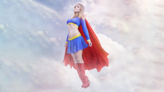 Обои картинки фото девушки, jennifer van damsel, supergirl, jennifer, van, damsel