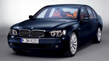 обоя bmw e65, автомобили, bmw, синий