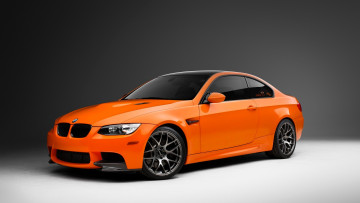обоя bmw e92, автомобили, bmw, оранжевый