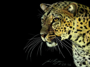 Картинка рисованные животные ягуары леопарды