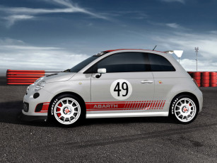 обоя 2008, fiat, 500, abarth, assetto, corse, автомобили, 3д