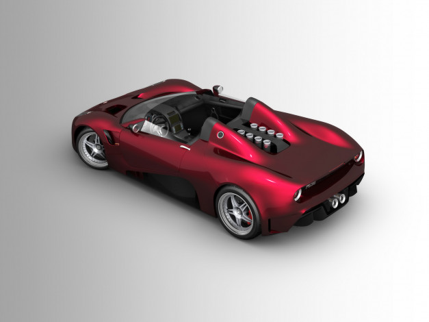 Обои картинки фото 2008, scuderia, bizzarrini, livorno, p538, barchetta, автомобили, 3д