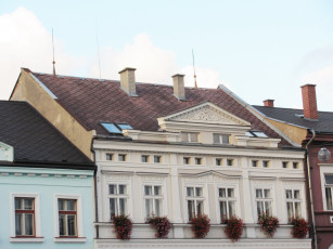 Картинка города здания дома здание герань