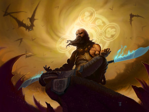 Картинка видео игры diablo iii перед медитация монах 3 вершина демоны магия шест боев
