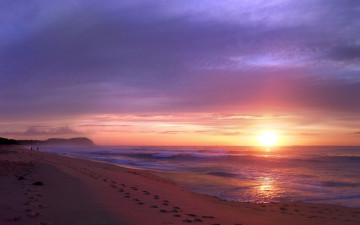Картинка wamberal beach australia природа восходы закаты