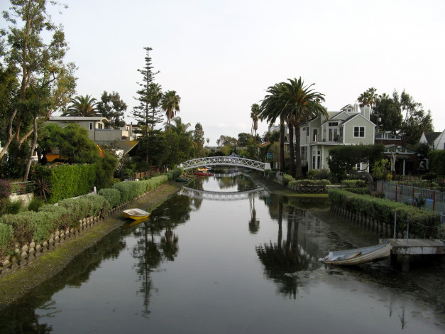 Обои картинки фото города, улицы, площади, набережные, сша, venice, canal, los, angeles