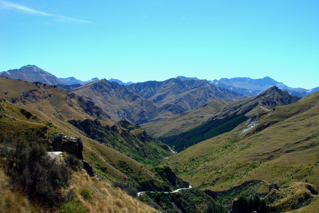 Обои картинки фото природа, горы, new, zealand, skippers, canyon, queenstown