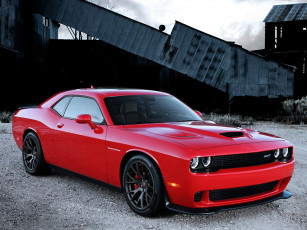 обоя автомобили, dodge, lc, supercharged, 2015г, красный, srt, challenger