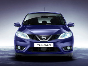 Картинка автомобили nissan datsun синий pulsar 2014г