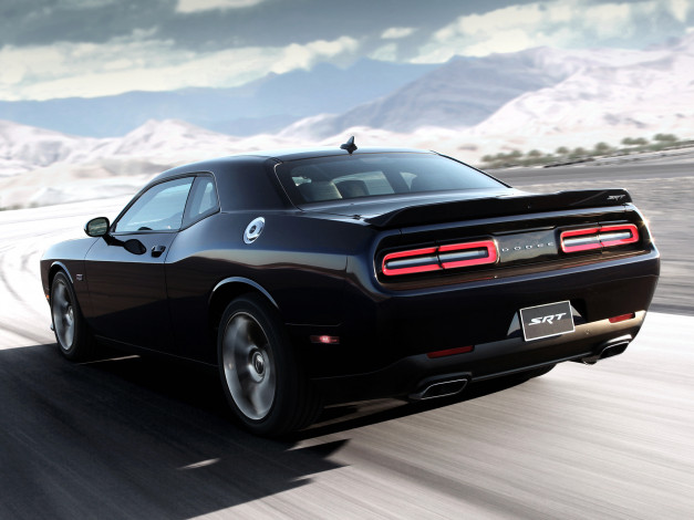 Обои картинки фото автомобили, dodge, темный, lc, srt, challenger, 2015г