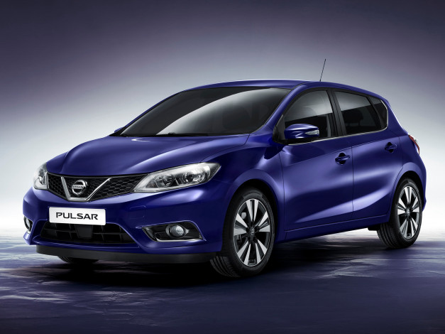 Обои картинки фото автомобили, nissan, datsun, 2014г, pulsar, синий