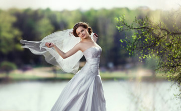 Картинка девушки -unsort+ брюнетки +шатенки брюнетка невеста платье фата счастье красавица
