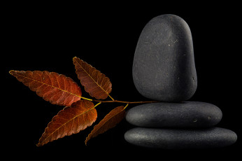 Картинка природа камни +минералы листок отражение