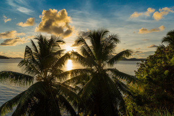 Картинка seychelles природа тропики острова океан