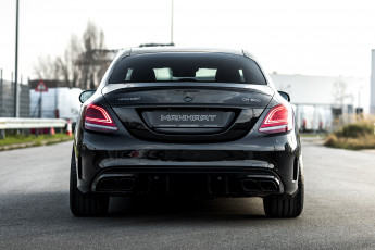 Картинка автомобили mercedes-benz mercedes вид сзади amg manhart w205 2023 cr 600 mercedes-amg c 63 s