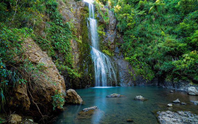 Обои картинки фото kitekite falls, new zealand, природа, водопады, kitekite, falls, new, zealand