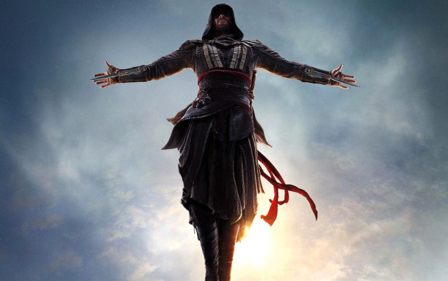 Обои картинки фото видео игры, assassin`s creed, ассасин, оружие, прыжок