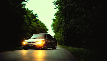 обоя nissan silvia, автомобили, nissan, datsun, светлый, дорога, деревья