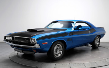 обоя dodge challenger, автомобили, dodge, синий