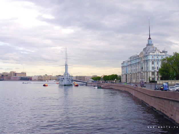 Обои картинки фото аврора, города, санкт, петербург, петергоф, россия