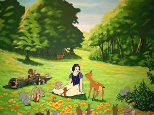 Картинка мультфильмы snow white and the seven dwarfs disney белоснежка