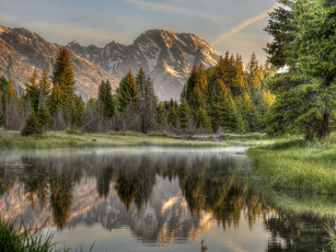 Картинка природа реки озера горы лес река отражение
