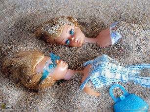 Картинка разное игрушки песок куклы
