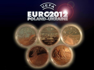 обоя спорт, другое, футбол, евро, 2012, медали, комплект