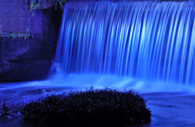 Обои картинки фото природа, водопады, вода, синий