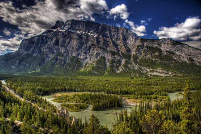 Обои картинки фото banff, national, park, in, alberta, canada, природа, горы