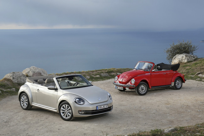 Обои картинки фото 2013, volkswagen, beetle, cabriolet, автомобили