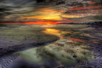 Картинка природа восходы закаты закат пейзаж облака небо море